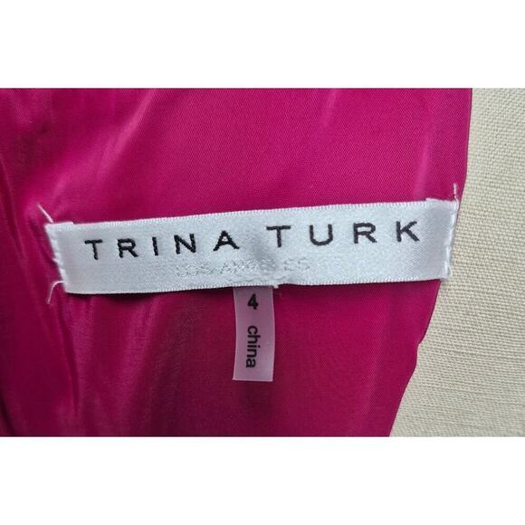 Trina Turk Andromeda 2 Dress in Planetary Pink size 4 NWOT Barbie Jetsons - Picture 6 of 8